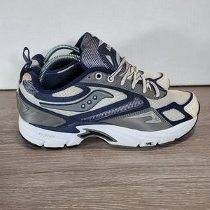 Saucony Mens Omni 3 Grid 1433-2 Gray Blue Running Shoes Sneakers Size 9